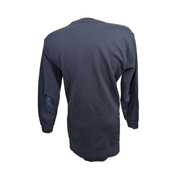 Roberto Cavalli Sport Never Give Up Womens Sweatshirt XS Black Textured Text - Picture 6 of 9